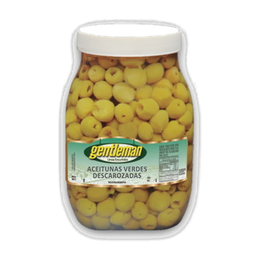 Aceitunas Verdes Descarozadas en Salm – Gentleman — envase