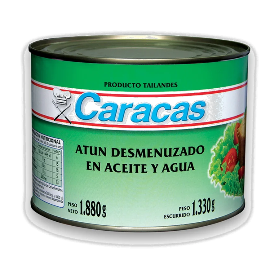 Atún Desmenuzado en Aceite – Caracas — envase