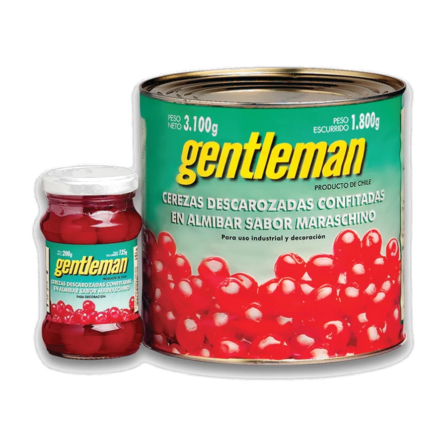 Cerezas Marraschino Rojas – Gentleman — envase