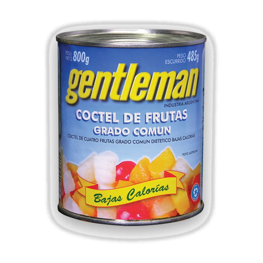 Coctel de Cinco Frutas Bajas Calorías – Gentleman — envase