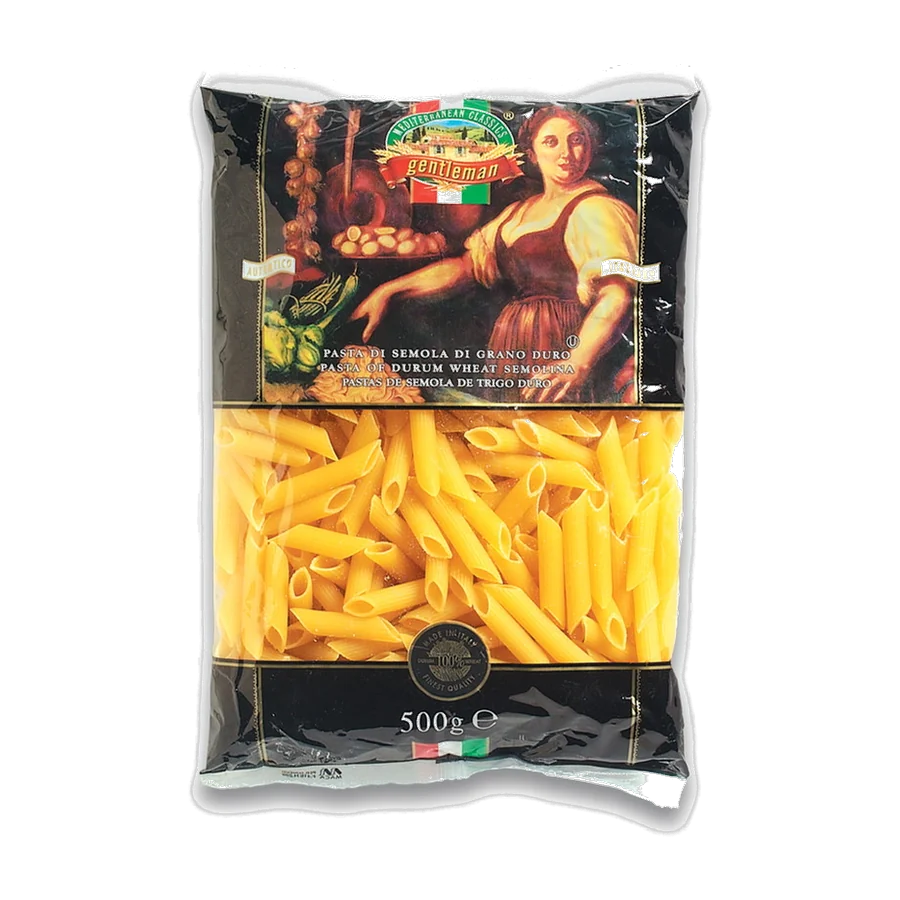 Fideos Penne Rigate – Gentleman — envase
