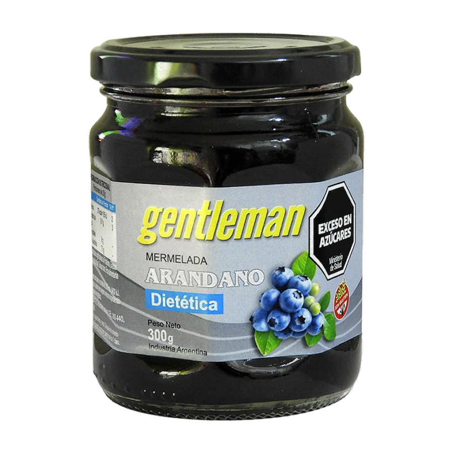 Mermelada de Arándanos Diet — envase