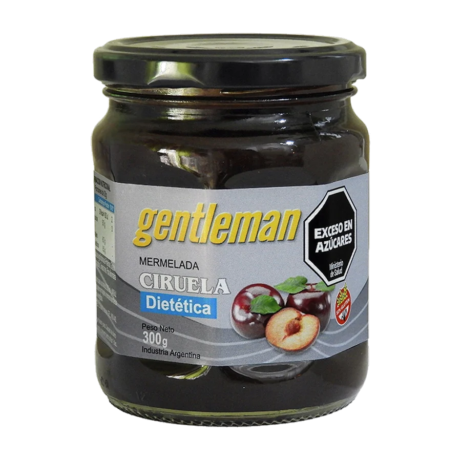 Mermelada de Ciruelas Diet — envase